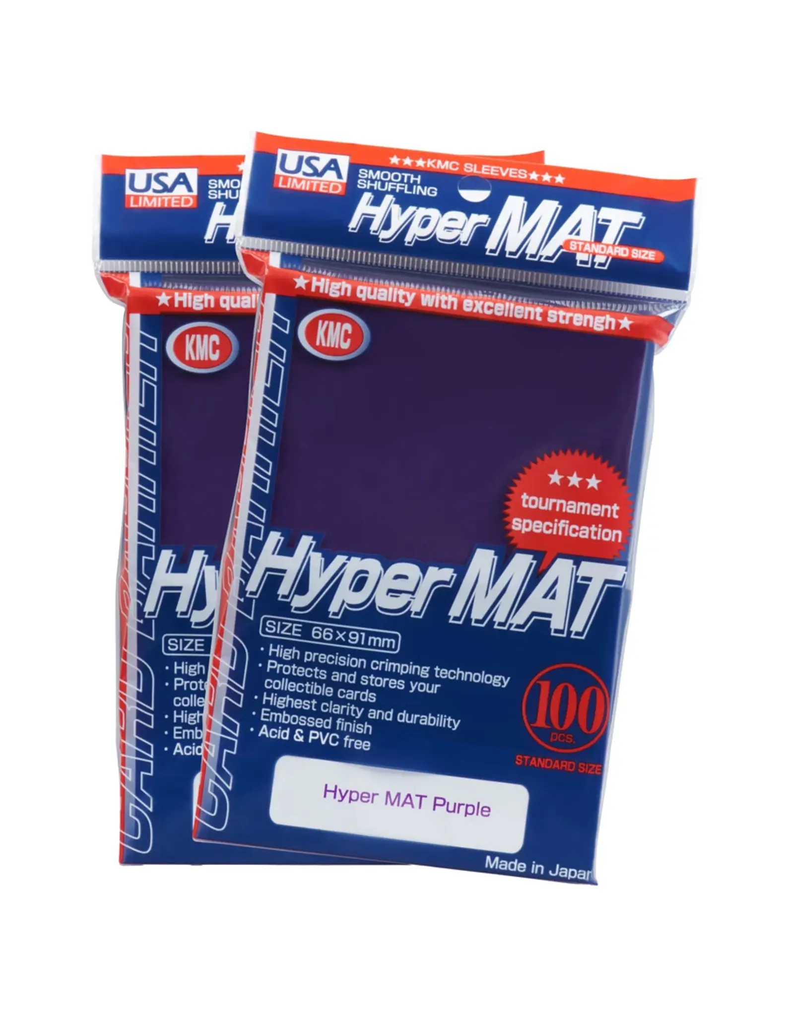 KMC Deck Protector: Hyper Mat: Purple (100)