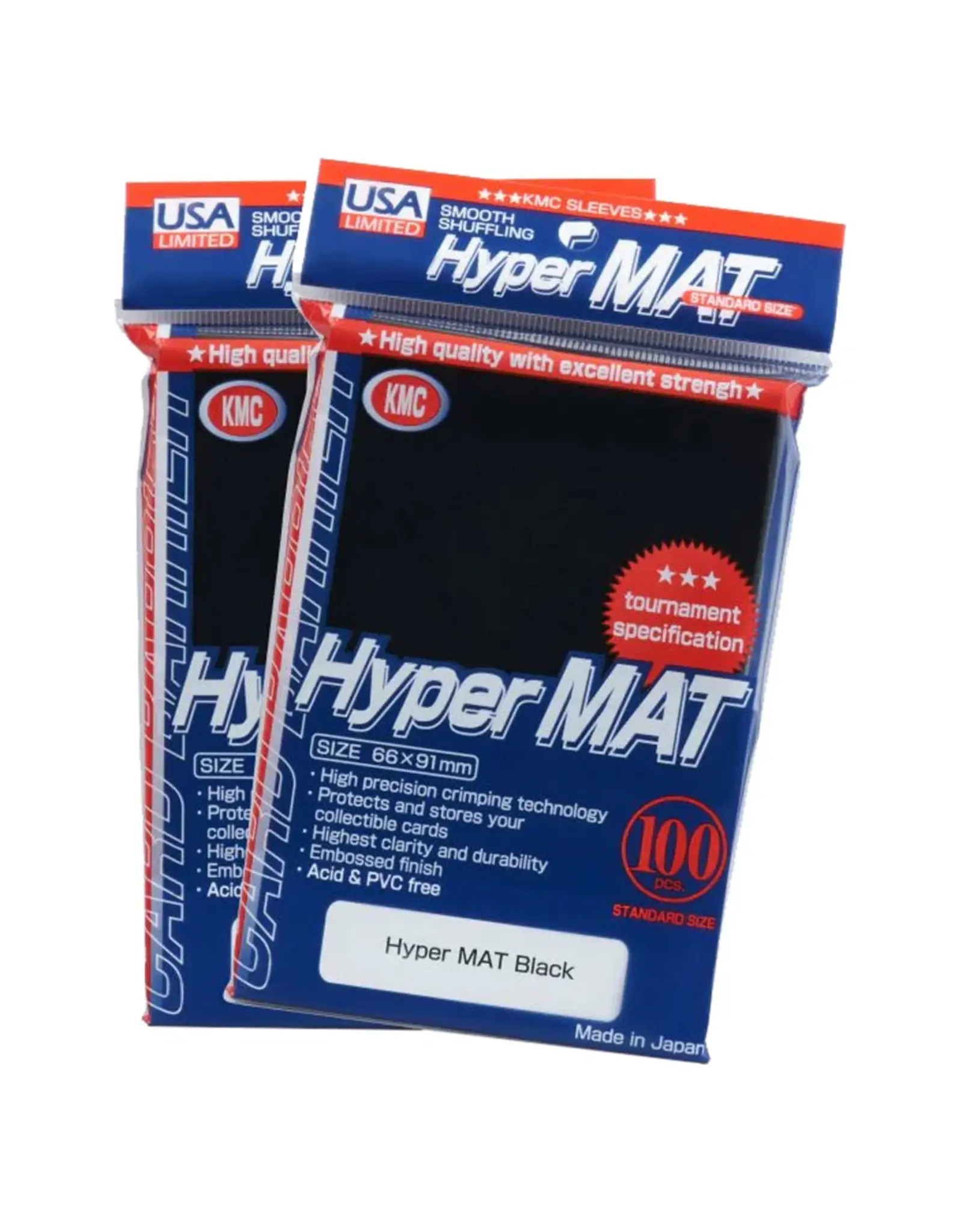 KMC Deck Protector: Hyper Mat: Black (100)