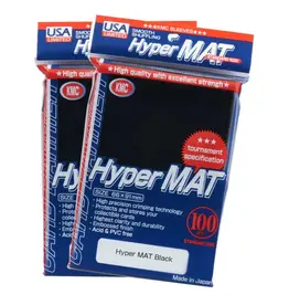 KMC Deck Protector: Hyper Mat: Black (100)