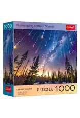 Trefl Puzzle: Illuminating Meteor Shower 1000 Piece with Poster (Trefl Red)