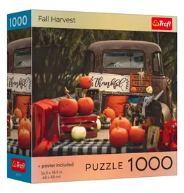 Trefl Puzzle: Fall Harvest 1000 Piece with Poster (Trefl Red)