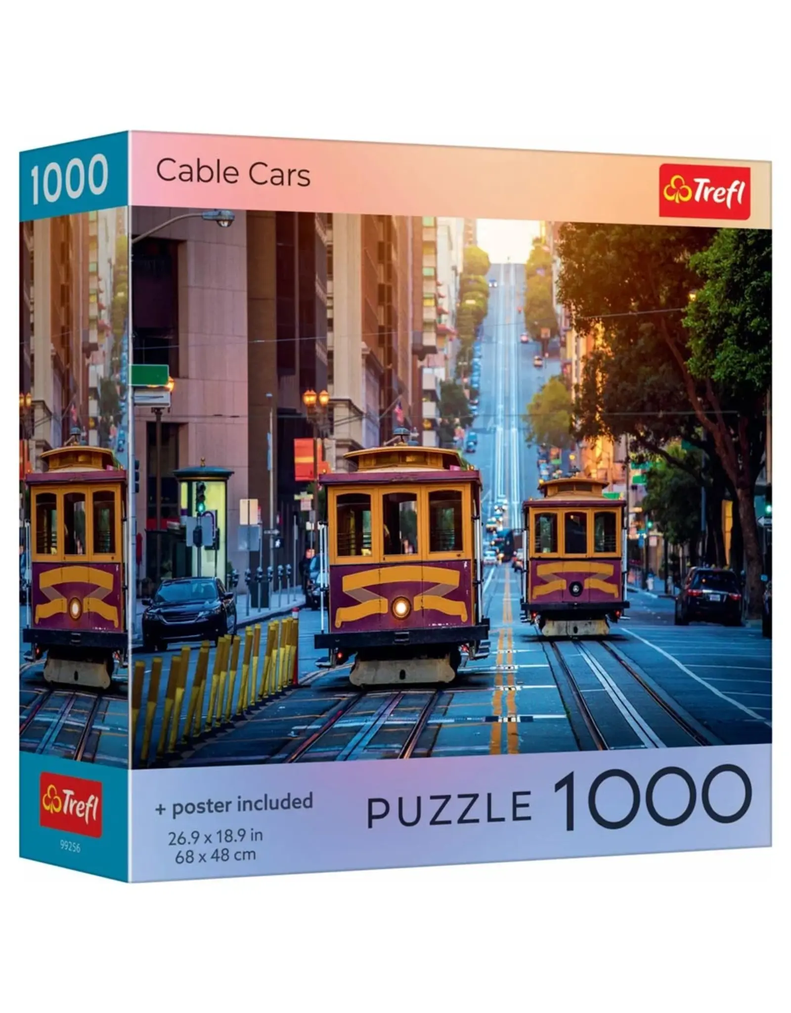 Trefl Puzzle: Cable Cars 1000 Piece (Trefl Red)