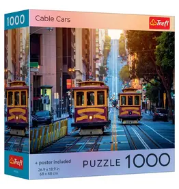 Trefl Puzzle: Cable Cars 1000 Piece (Trefl Red)