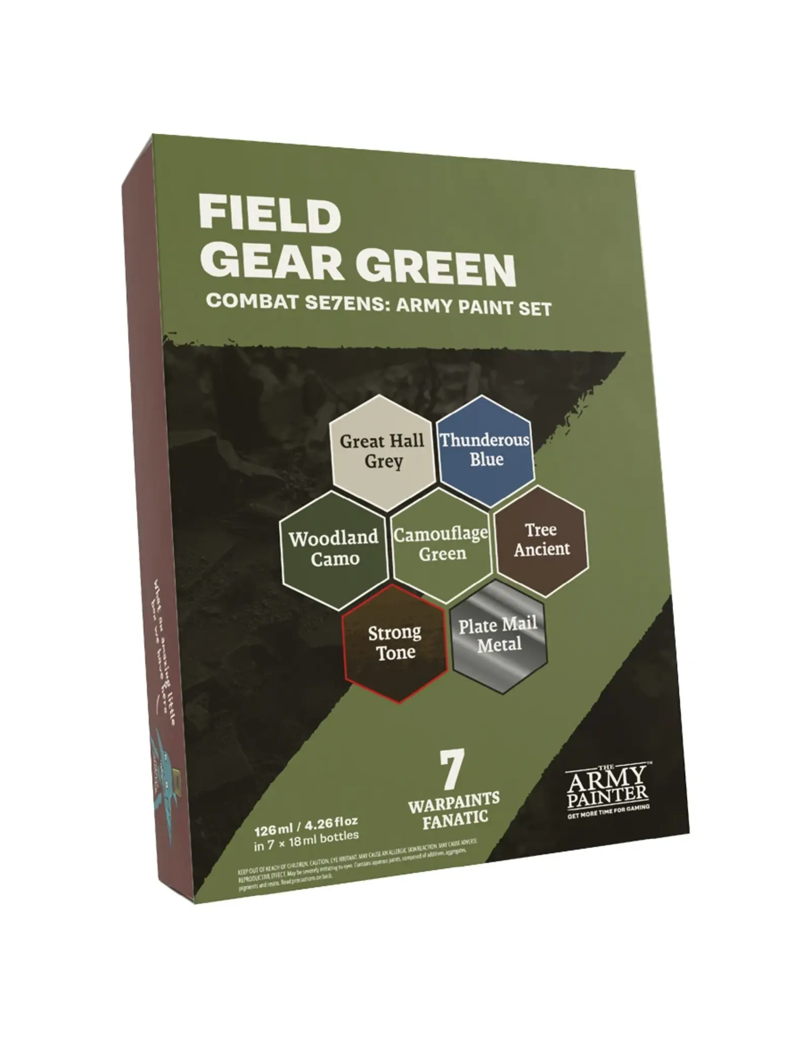 Army Painter Warpaints Combat Se7ens: Field Gear Green Army Paint Set