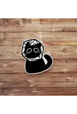 Mamori Decals Mamori Decals: Black Cat Astronaut D20 Sticker