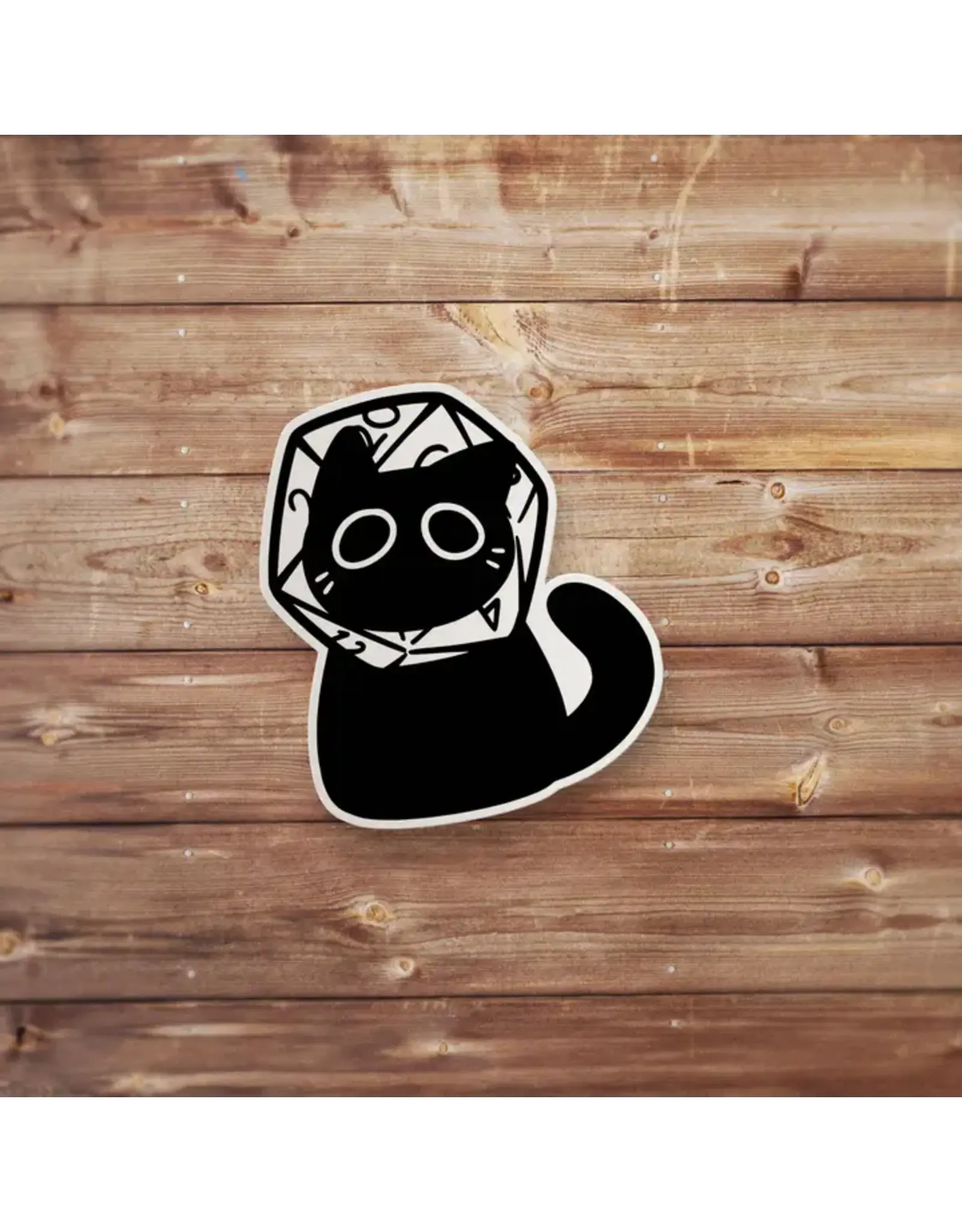 Mamori Decals Mamori Decals: Black Cat Astronaut D20 Sticker