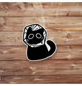 Mamori Decals Mamori Decals: Black Cat Astronaut D20 Sticker