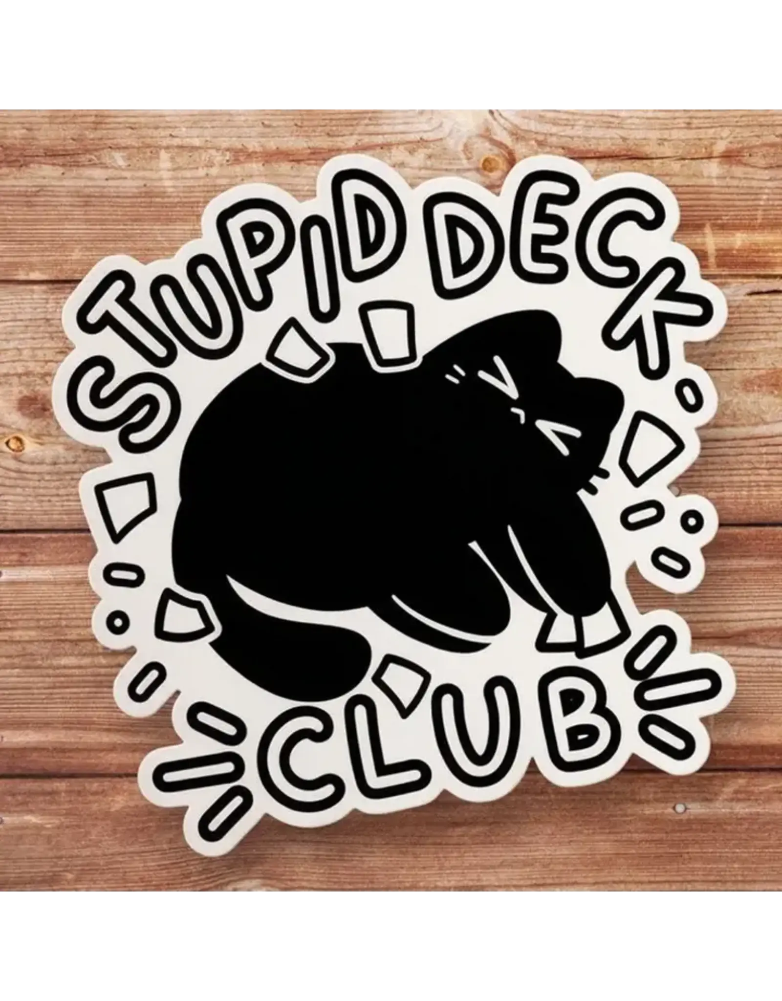 Mamori Decals Mamori Decals: Black Cat Stupid Deck Club Sticker