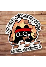 Mamori Decals Mamori Decals: I Attack with Everything Sticker