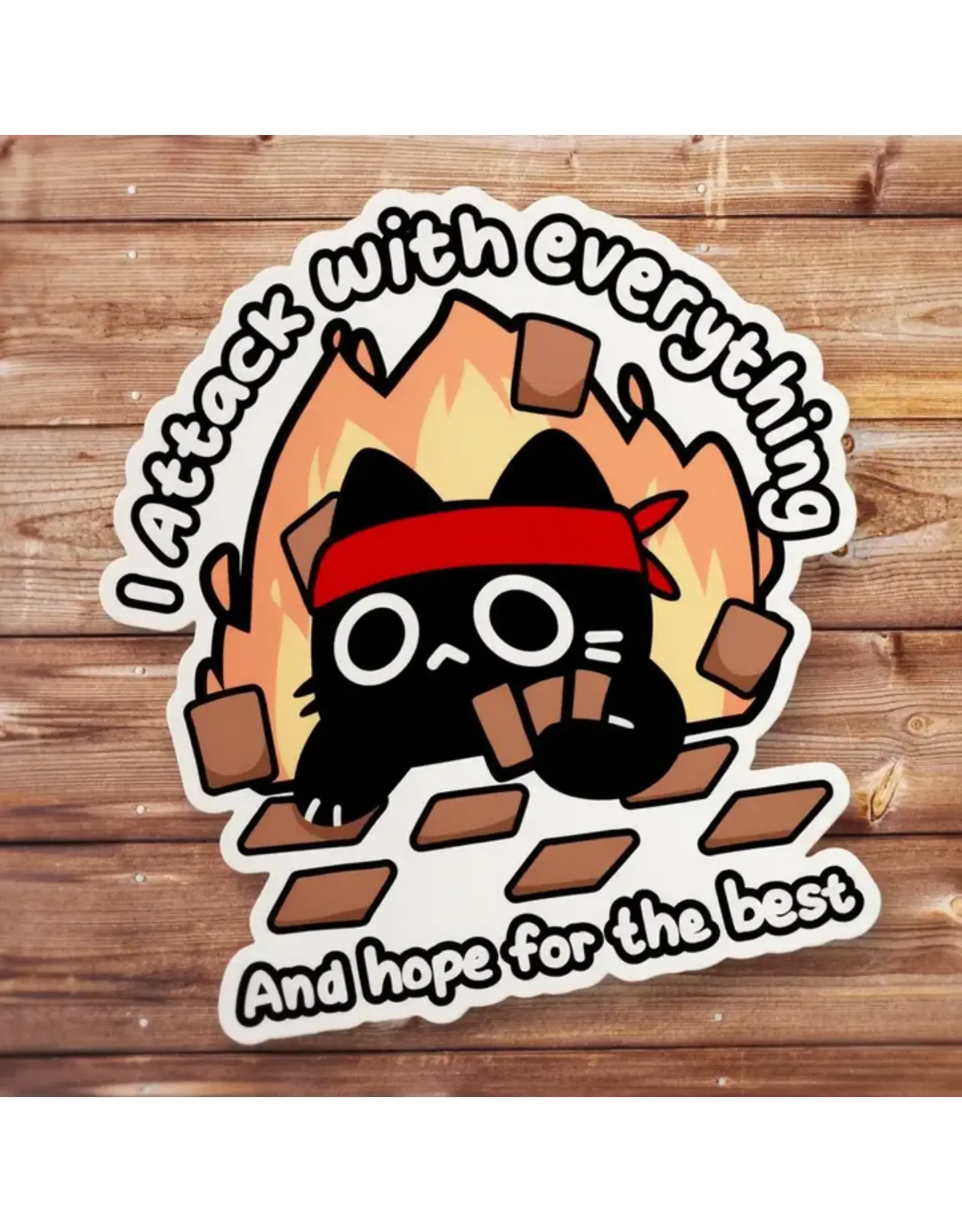 Mamori Decals Mamori Decals: I Attack with Everything Sticker