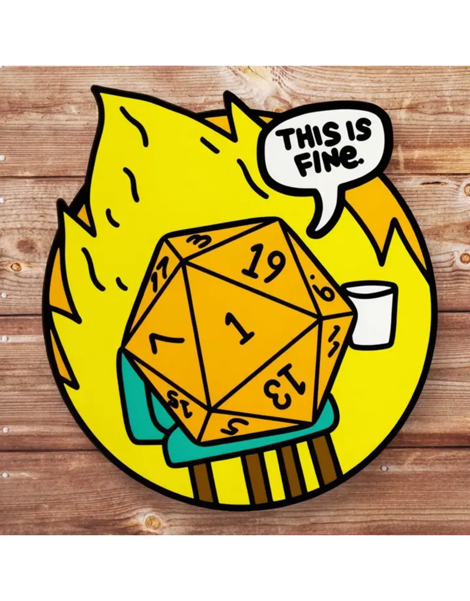 Mamori Decals Mamori Decals: This Is Fine D&D Sticker