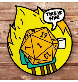 Mamori Decals Mamori Decals: This Is Fine D&D Sticker