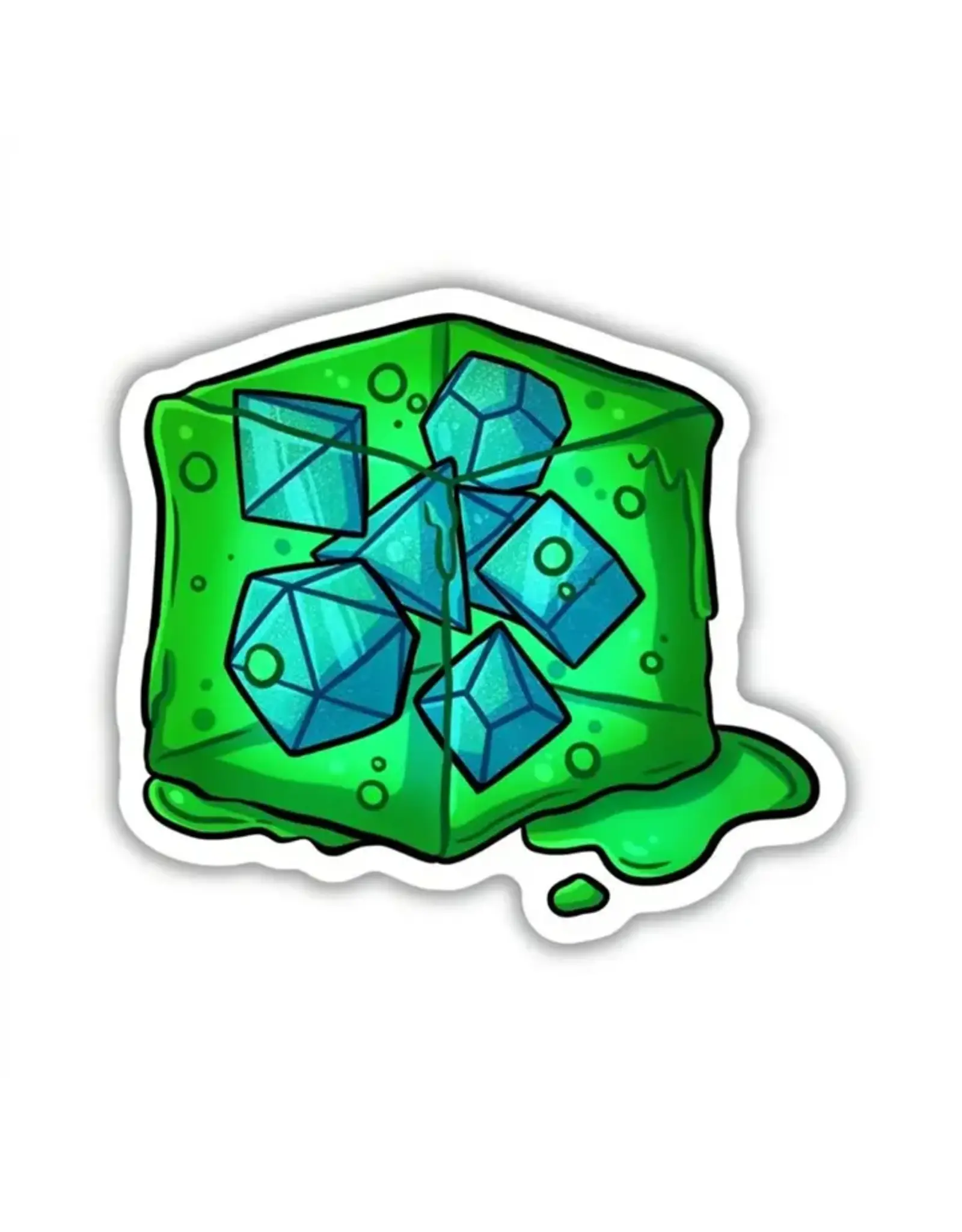 Kingdom of Threads Kingdom of Threads - Gelatinous Cube Die Sticker