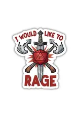 Kingdom of Threads Kingdom of Threads - I Would Like To Rage Sticker