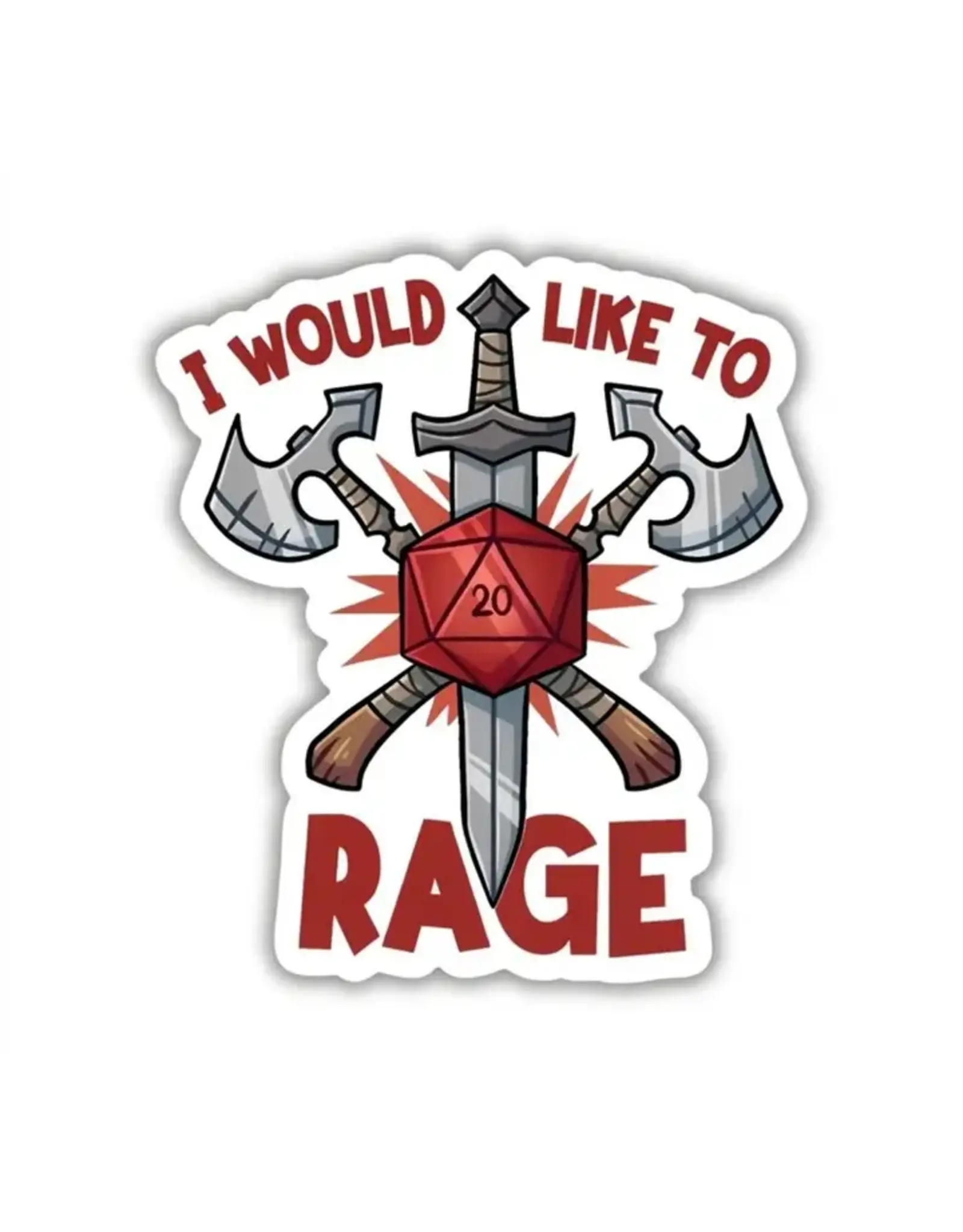 Kingdom of Threads Kingdom of Threads - I Would Like To Rage Sticker