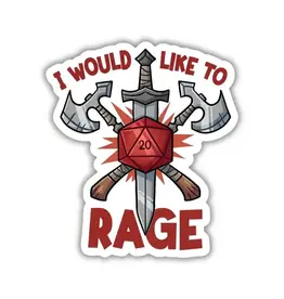 Kingdom of Threads Kingdom of Threads - I Would Like To Rage Sticker
