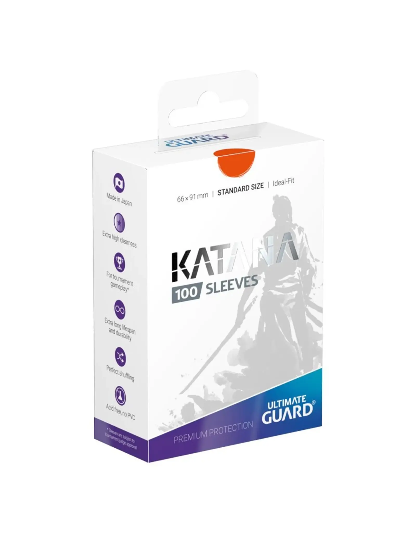 Ultimate Guard Katana Sleeve Orange 100ct
