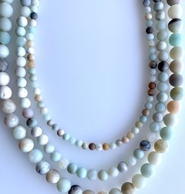 Bead World Matte Amazonite  16" Strand