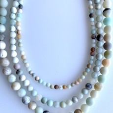 Bead World Matte Amazonite  16" Strand