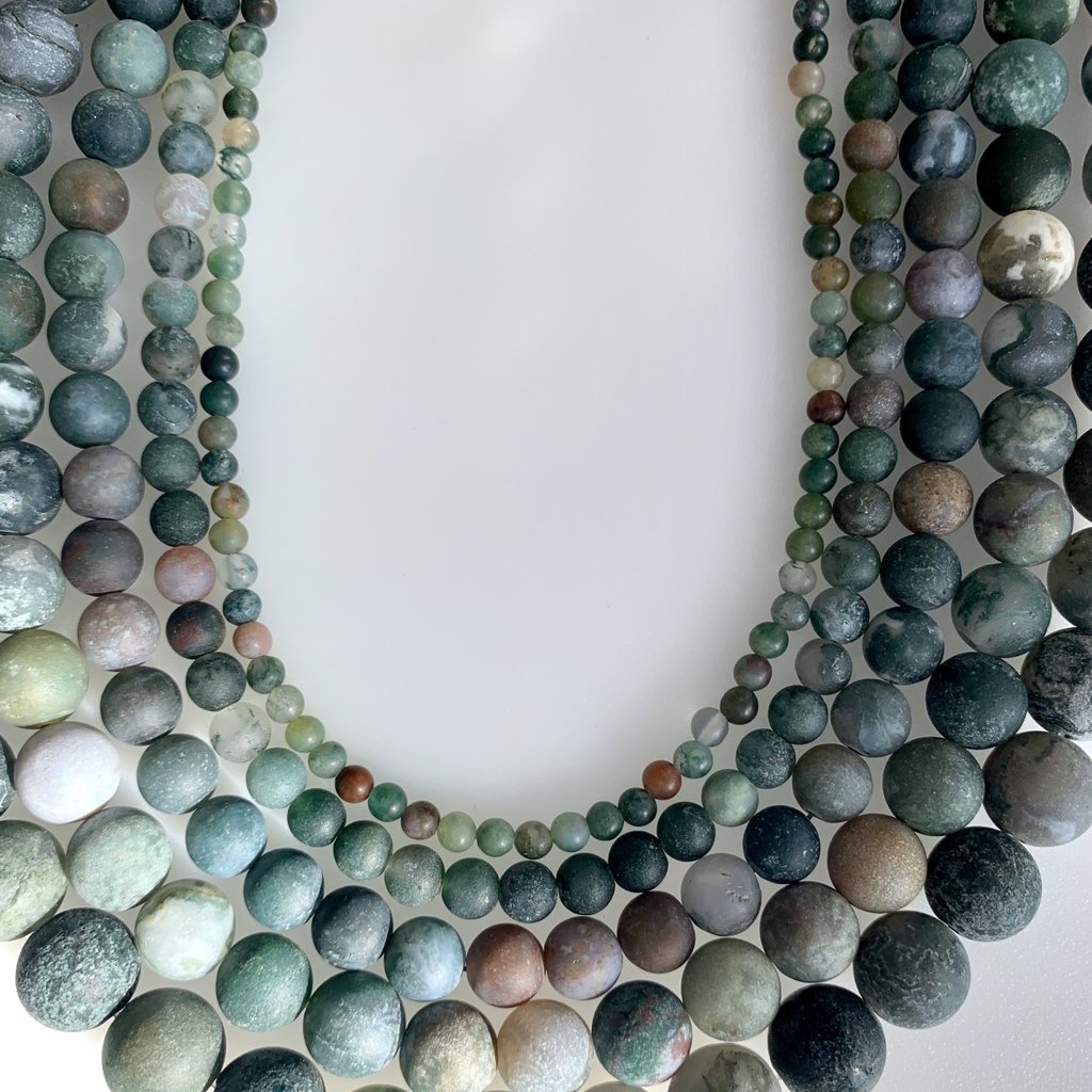 Bead World Matte Indian Agate 16" Strand