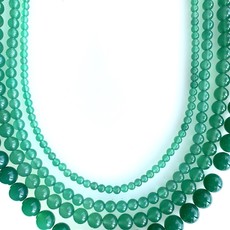 Bead World Green Agate 16" Strand