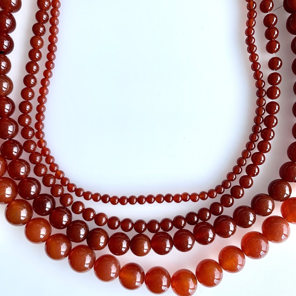 Bead World Carnelian  16" Strand