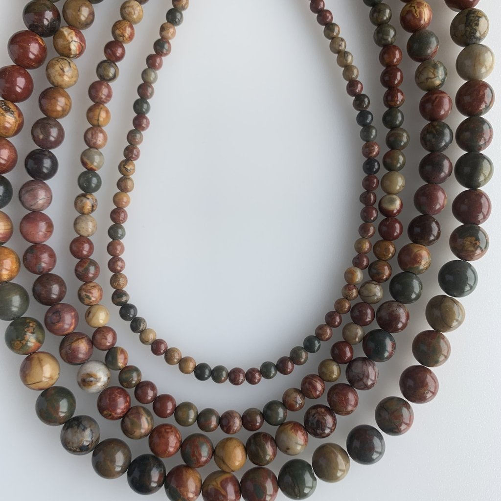 Bead World Picasso Jasper 16" Strand