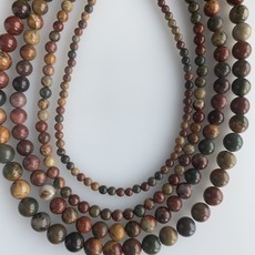 Bead World Picasso Jasper 16" Strand