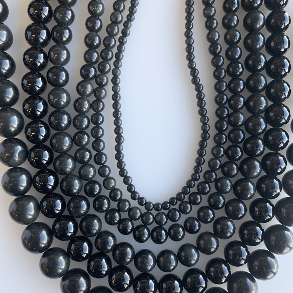 Bead World Obsidian 16" Strand