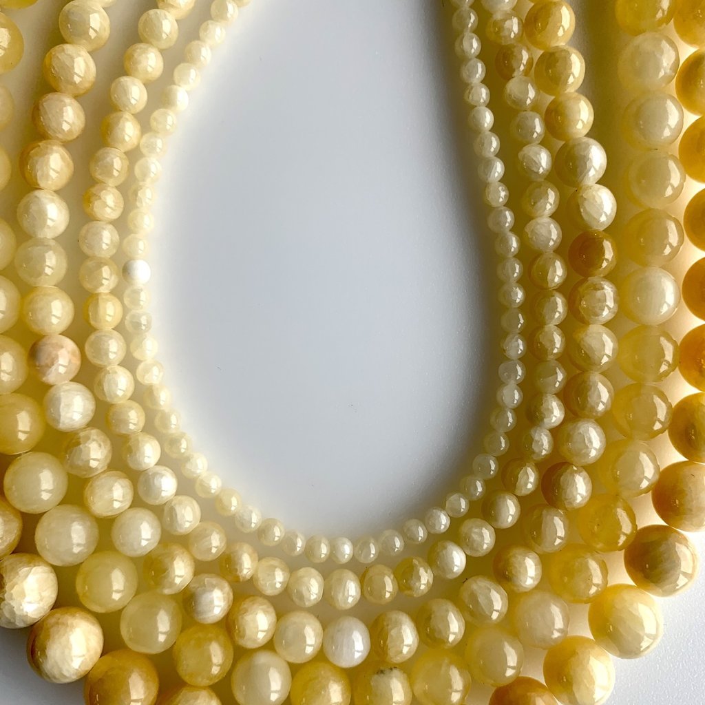 Bead World Yellow Jade 16" Strand