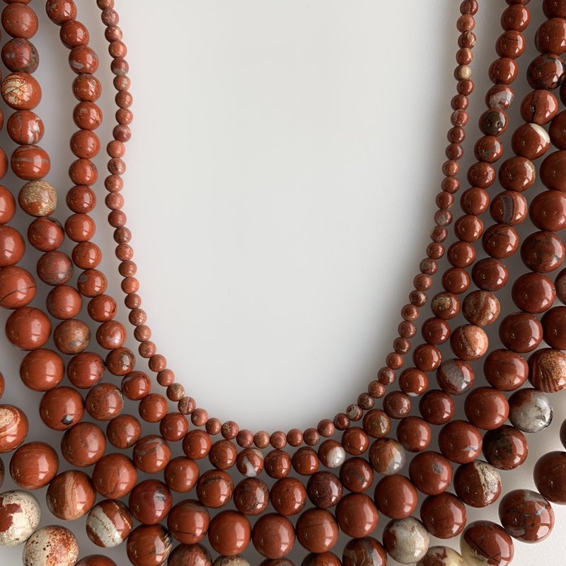 Bead World Red Jasper 16" Strand