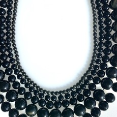 Bead World Black Agate 16" Strand