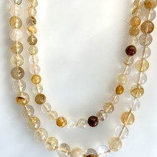 Bead World Mixed Yellow Quartz 16" Strand