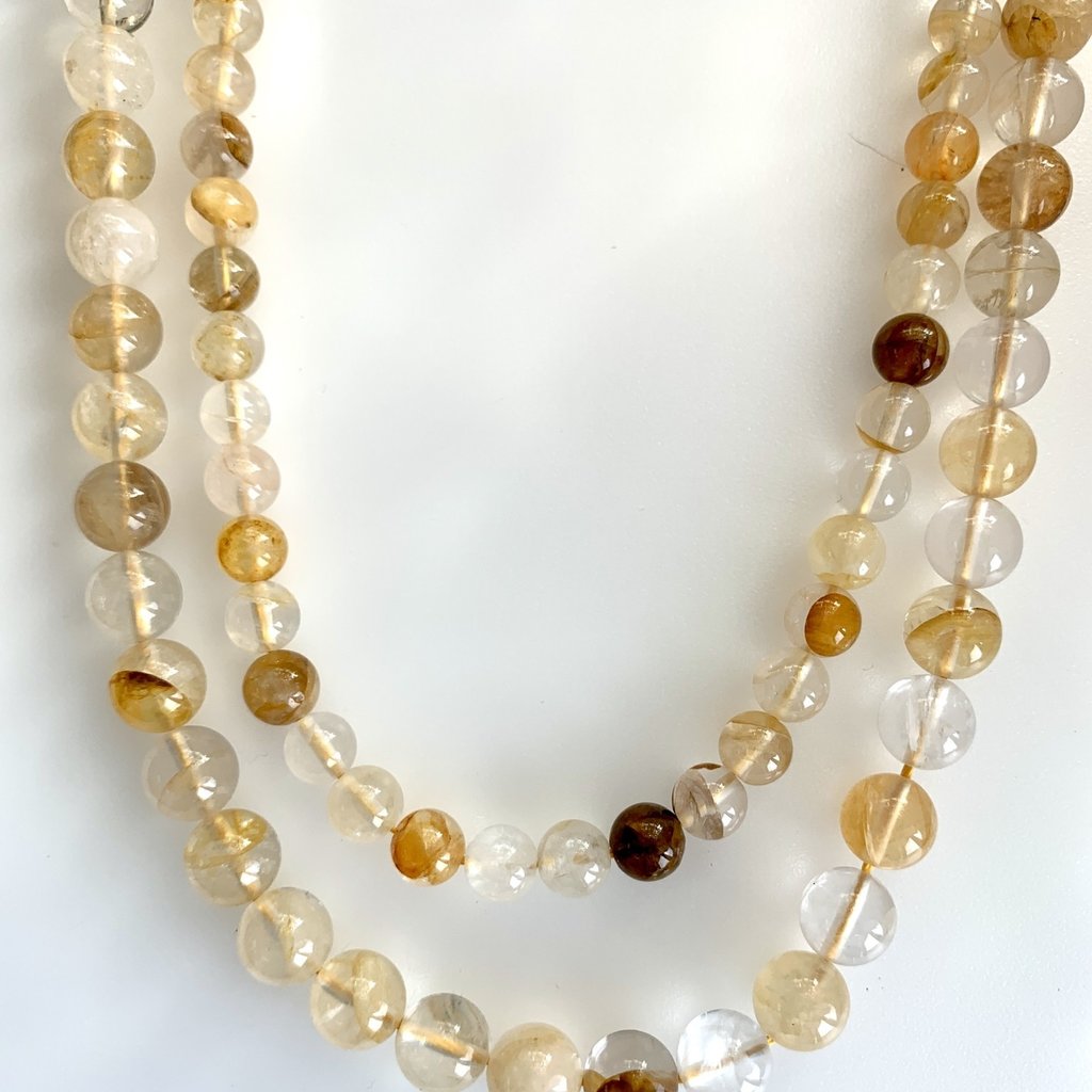 Bead World Mixed Yellow Quartz 16" Strand