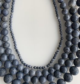 Bead World Blue Sponge Coral 16" Strand