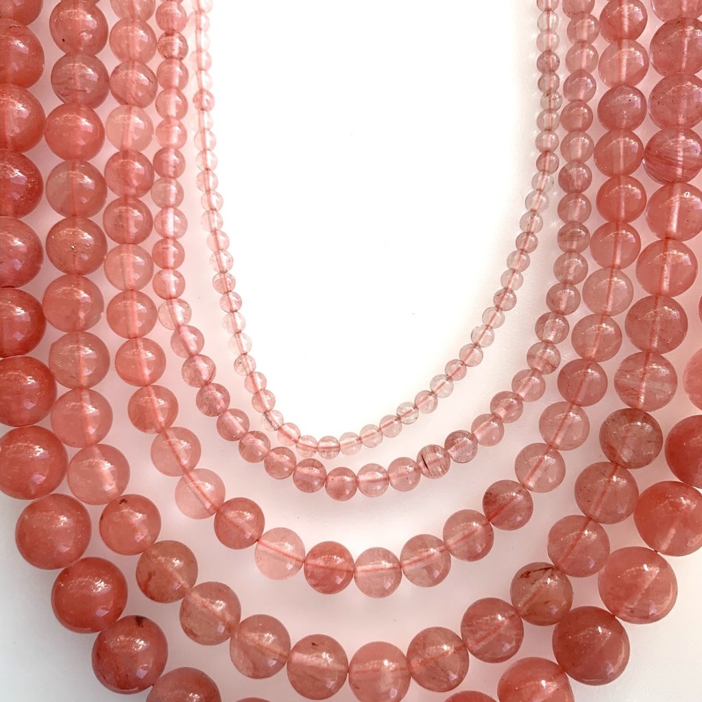 Bead World Dark Rose Quartz 16" Strand