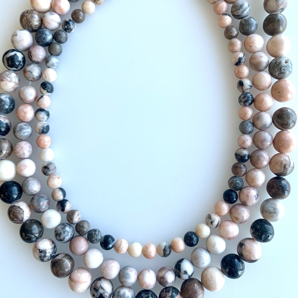 Bead World Pink Zebra Jasper 16" Strand