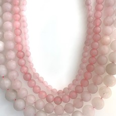 Bead World Matte Rose Quartz 16" Strand