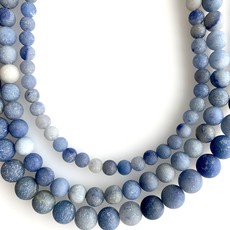 Bead World Matte Blue Aventurine 16" Strand