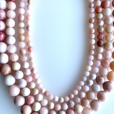 Bead World Pink Opal Variegated 16" Strand