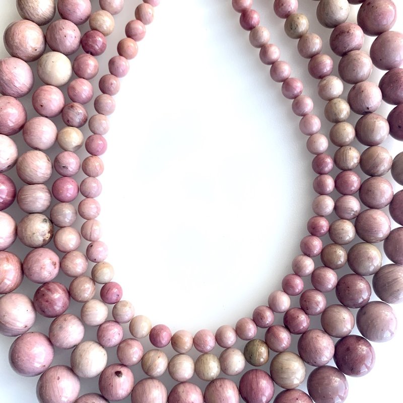 Bead World Pink Rhodonite 16" Strand