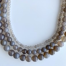 Bead World Grey Agate16" Strand