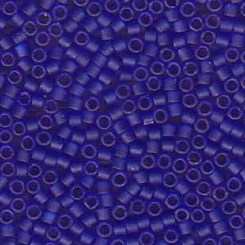Miyuki Delica #11 Transparent  Matte Blue Db0748   7.5 gram vial