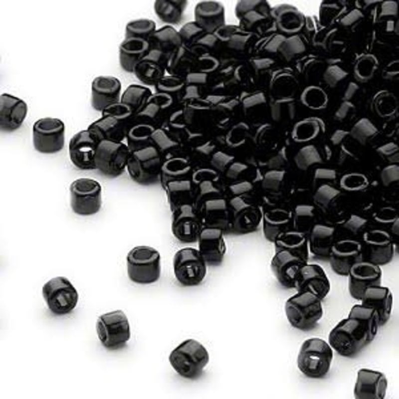 Miyuki Delica #11 Opaque Black Db0010   7.5gms