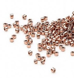 Miyuki Delica #11  Opaque Copper Finish Db0040 7.5 gram vial