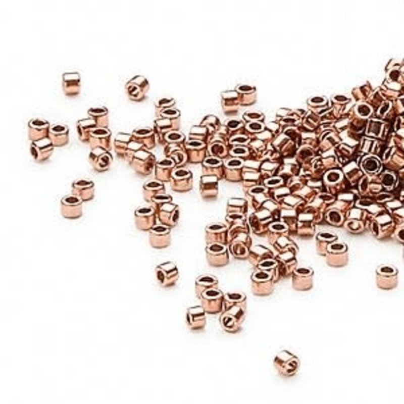 Miyuki Delica #11  Opaque Copper Finish Db0040 7.5gms