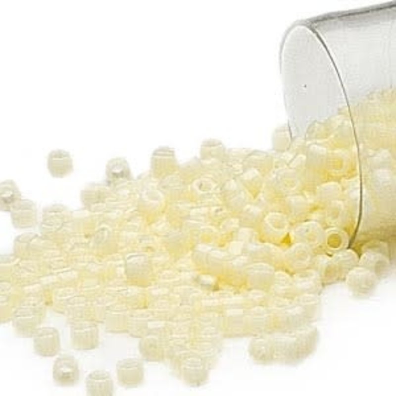 Miyuki Delica #11  Opaque Eggshell Db1491 DC     7.5gms  ***B3943SB***