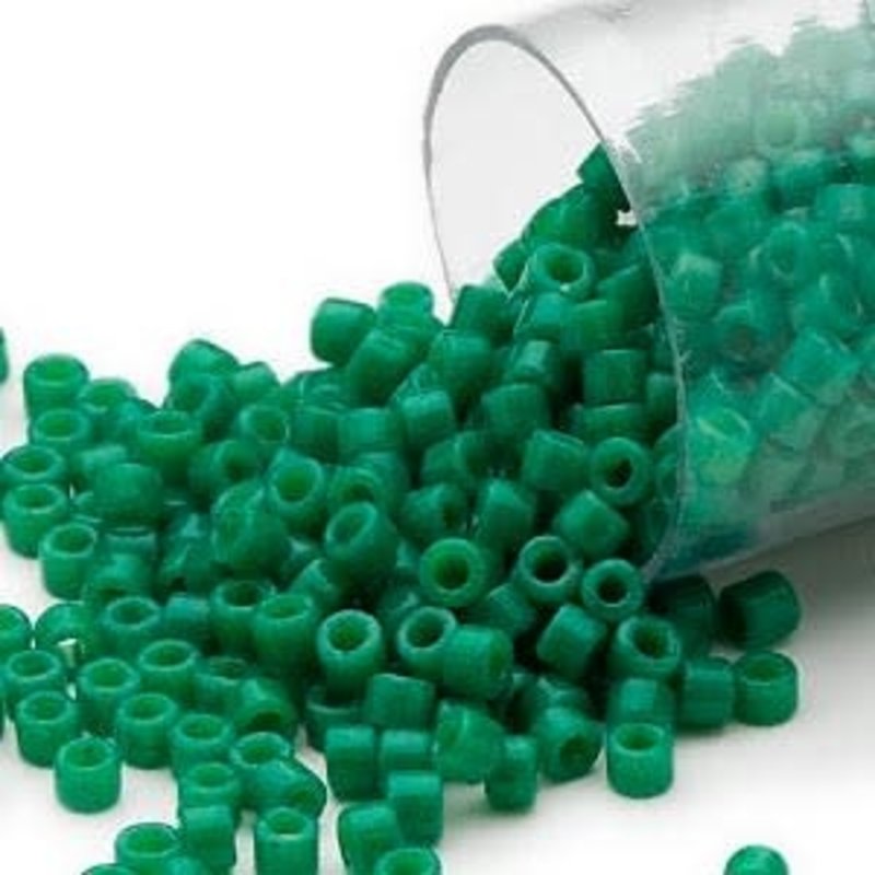 Miyuki Delica #11 Opaque Green Db0656     7.5gms