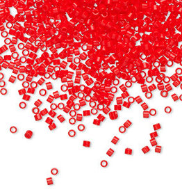 Miyuki Delica  #11 Opaque Vermillion Red Db0727    7.5 gram vial