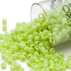 Miyuki Delica #11  Opaque Lime Db0733      7.5gms